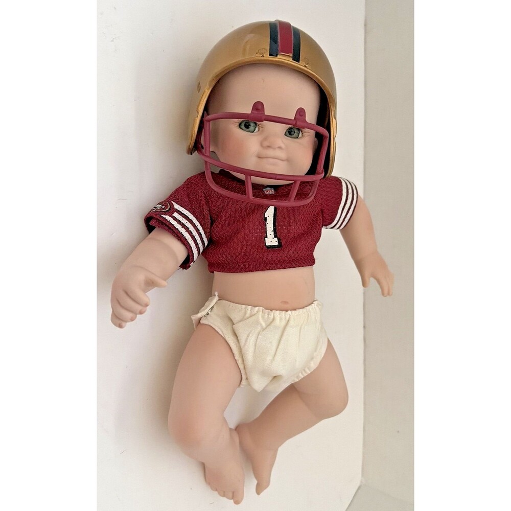 Danbury Mint Johnny San Franciso 49ers Porcelain Doll NFL Limited Edition